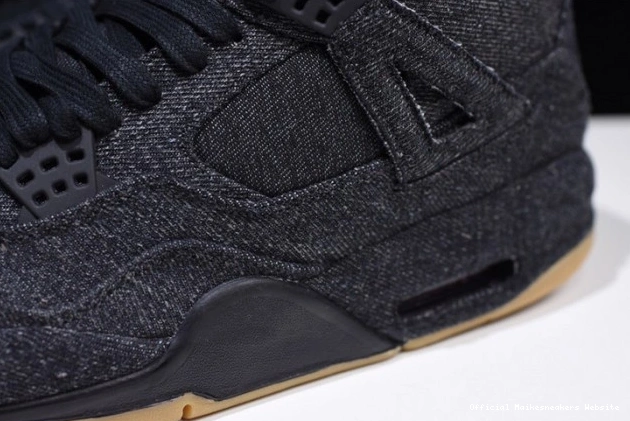Official Maikesneakers Levi's x AO2571-001 Jordan 4 'black' Air 0629